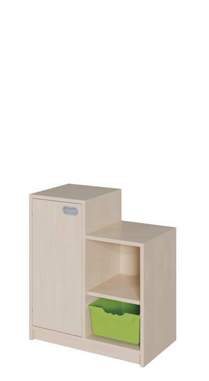 SideStep Schrank 80/60 cm, 1 ErgoTray Box L/1 Tür 